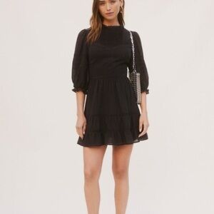 Reformation Black Mini Dress
